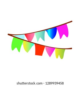 Isolated object of party and birthday icon. Set of party and celebration stock symbol for web.