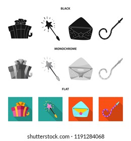 Isolated object of party and birthday logo. Collection of party and celebration stock symbol for web.