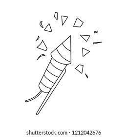 Isolated object of party and birthday logo. Collection of party and celebration stock symbol for web.