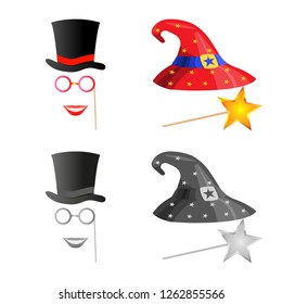 Isolated object of party and birthday sign. Set of party and celebration vector icon for stock.