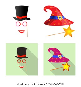 Isolated object of party and birthday symbol. Collection of party and celebration stock symbol for web.