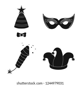 Isolated object of party and birthday symbol. Set of party and celebration vector icon for stock.