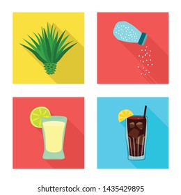 Isolated object of party and celebration icon. Set of party and Latin vector icon for stock.
