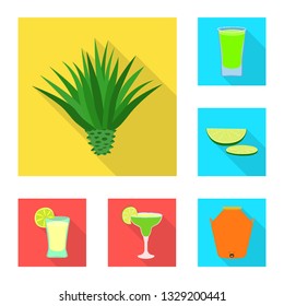 Isolated object of party and celebration symbol. Set of party and Latin stock symbol for web.