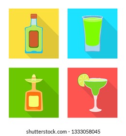 Isolated object of party and celebration symbol. Collection of party and Latin vector icon for stock.