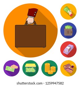 Isolated object of payment and loan icon. Collection of payment and financial stock symbol for web.