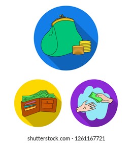 Isolated object of payment and loan icon. Set of payment and financial stock vector illustration.