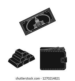 Isolated object of payment and loan icon. Set of payment and financial stock vector illustration.