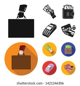 Isolated object of payment and loan icon. Collection of payment and financial vector icon for stock.
