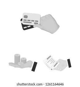 Isolated object of payment and loan logo. Set of payment and financial stock symbol for web.