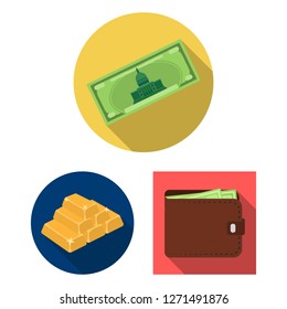 Isolated object of payment and loan sign. Set of payment and financial stock vector illustration.