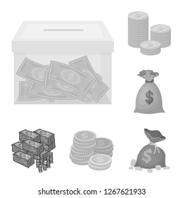 Isolated object of payment and loan symbol. Set of payment and financial stock vector illustration.