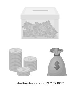 Isolated object of payment and loan symbol. Set of payment and financial vector icon for stock.