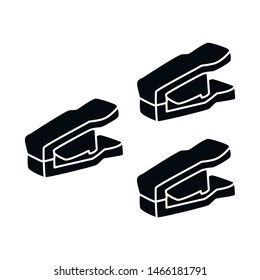 Isolated object of peg and clothespeg symbol. Set of peg and laundry stock symbol for web.