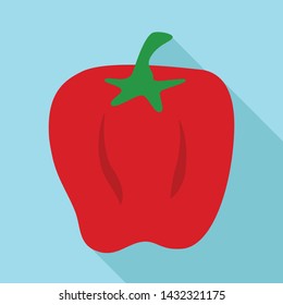 Isolated object of pepper and red symbol. Collection of pepper and vegetable vector icon for stock.