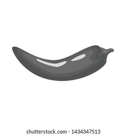 Isolated object of pepper and red symbol. Collection of pepper and cook stock vector illustration.