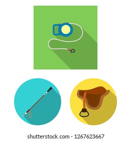 Isolated object of pet and accessories icon. Set of pet and shop vector icon for stock.