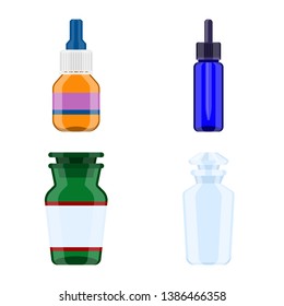 Isolated object of pharmacy and pharmaceutical logo. Set of pharmacy and health vector icon for stock.