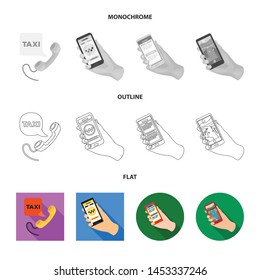 Isolated object of phone and screen sign. Collection of phone and cellphone vector icon for stock.