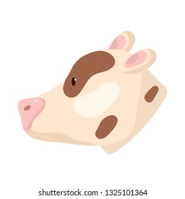 Isolated object of pig and face  icon. Collection of pig and pork vector icon for stock.