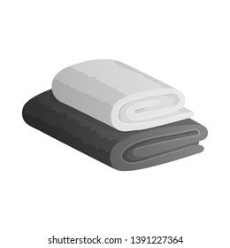 Isolated object of piled and sauna symbol. Collection of piled and shower stock symbol for web.