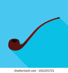 Isolated object of pipe and retro symbol. Set of pipe and addiction vector icon for stock.