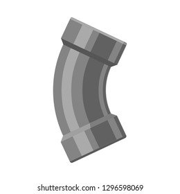 Isolated object of pipe and tube icon. Collection of pipe and pipeline stock symbol for web.