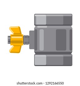Isolated object of pipe and tube logo. Set of pipe and pipeline stock vector illustration.