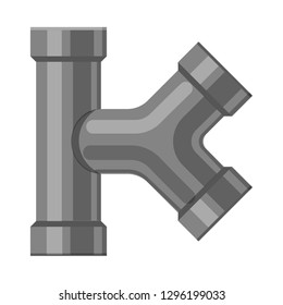 Isolated object of pipe and tube sign. Collection of pipe and pipeline vector icon for stock.