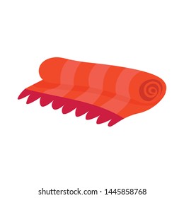 Isolated object of plaid and blanket logo. Collection of plaid and red vector icon for stock.