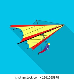 Isolated object of plane and transport sign. Set of plane and sky stock vector illustration.