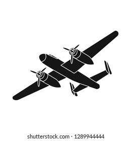 Isolated object of plane and transport symbol. Collection of plane and sky vector icon for stock.