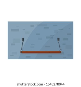 Isolated object of plank-bed and bed symbol. Web element of plank-bed and bunk vector icon for stock.