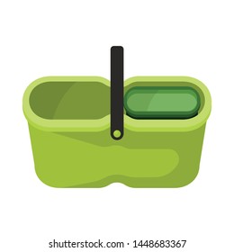 Isolated object of plastic and bucket symbol. Collection of plastic and pail stock vector illustration.