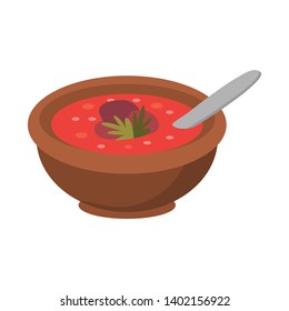 Isolated object of plate and soup sign. Collection of plate and vegetable  stock symbol for web.