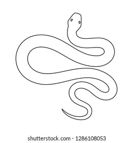 Isolated object of poison and evil logo. Collection of poison and bite stock vector illustration.