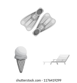 Isolated object of pool and swimming icon. Collection of pool and activity stock vector illustration.