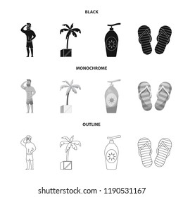 Isolated object of pool and swimming icon. Collection of pool and activity vector icon for stock.