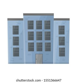 Isolated object of prison and building icon. Web element of prison and jailhouse vector icon for stock.