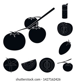 Isolated object of product and natural icon. Set of product and food vector icon for stock.