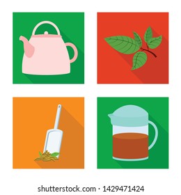 Isolated object of product and organic icon. Collection of product and floral vector icon for stock.