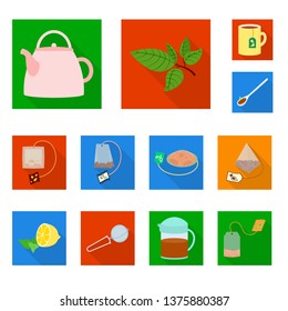 Isolated object of product  and organic logo. Collection of product  and floral  stock vector illustration.
