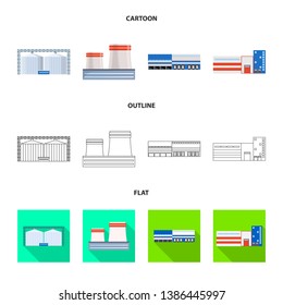 Isolated object of production and structure icon. Collection of production and technology vector icon for stock.