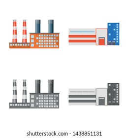 Isolated object of production and structure logo. Set of production and technology stock symbol for web.