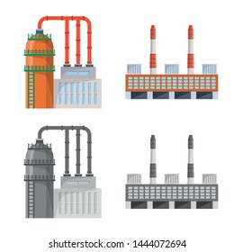 Isolated object of production and structure sign. Collection of production and technology vector icon for stock.