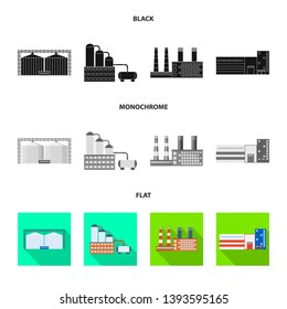 Isolated object of production and structure symbol. Collection of production and technology stock vector illustration.