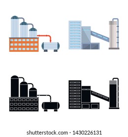Isolated object of production and structure symbol. Collection of production and technology vector icon for stock.