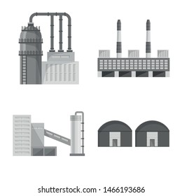 Isolated object of production and structure symbol. Collection of production and technology stock vector illustration.