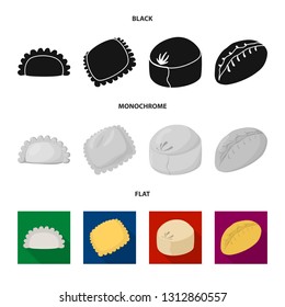 Isolated object of products  and cooking icon. Collection of products  and appetizer stock vector illustration.
