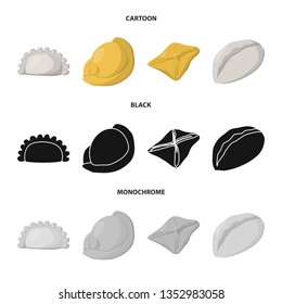 Isolated object of products  and cooking icon. Set of products  and appetizer stock vector illustration.